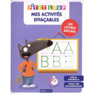Mes activités effaçables P'tit Loup: lettres bâtons - Cahiers d'activités - Boutique LeoLudo - Auzou