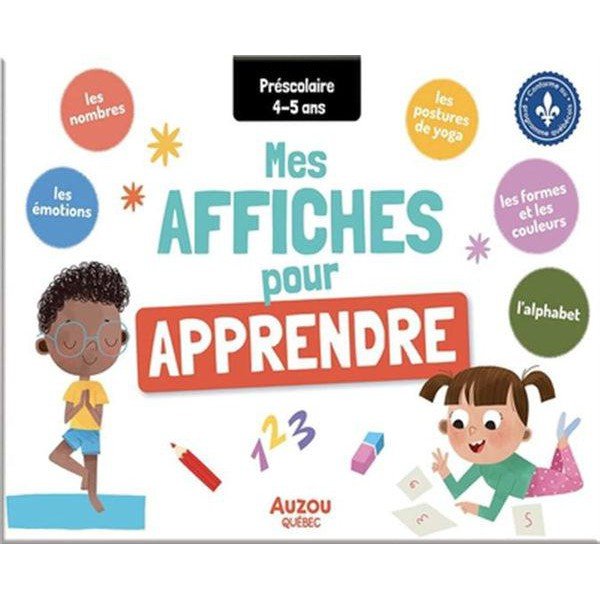 Mes affiches pour apprendre: préscolaire 4 - 5 ans - Cahiers d'activités - Boutique LeoLudo - Auzou