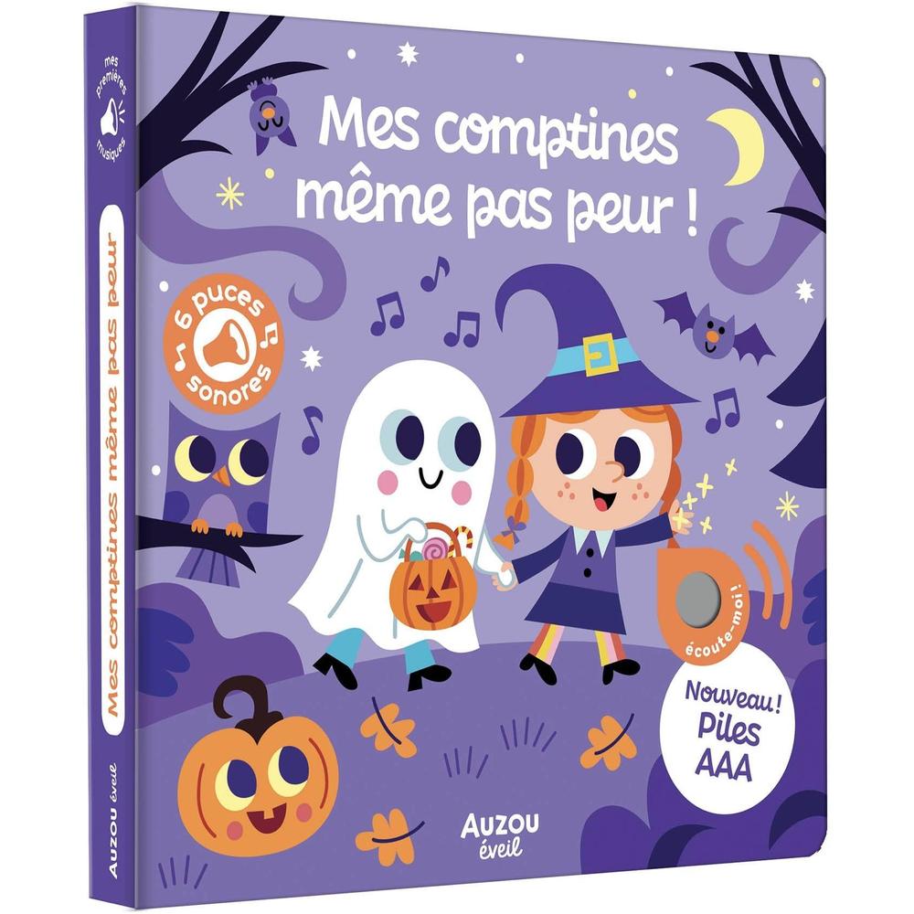 Mes comptines même pas peur ! -Livres d'éveil- Boutique LeoLudo-Auzou