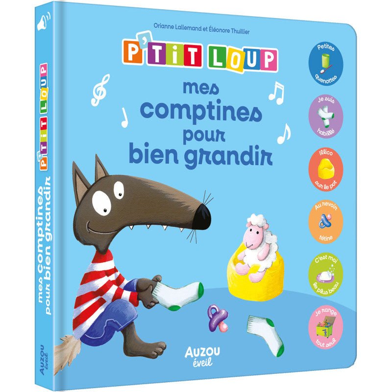 Mes comptines pour bien grandir avec P'tit Loup - Livres - Boutique LeoLudo - Auzou