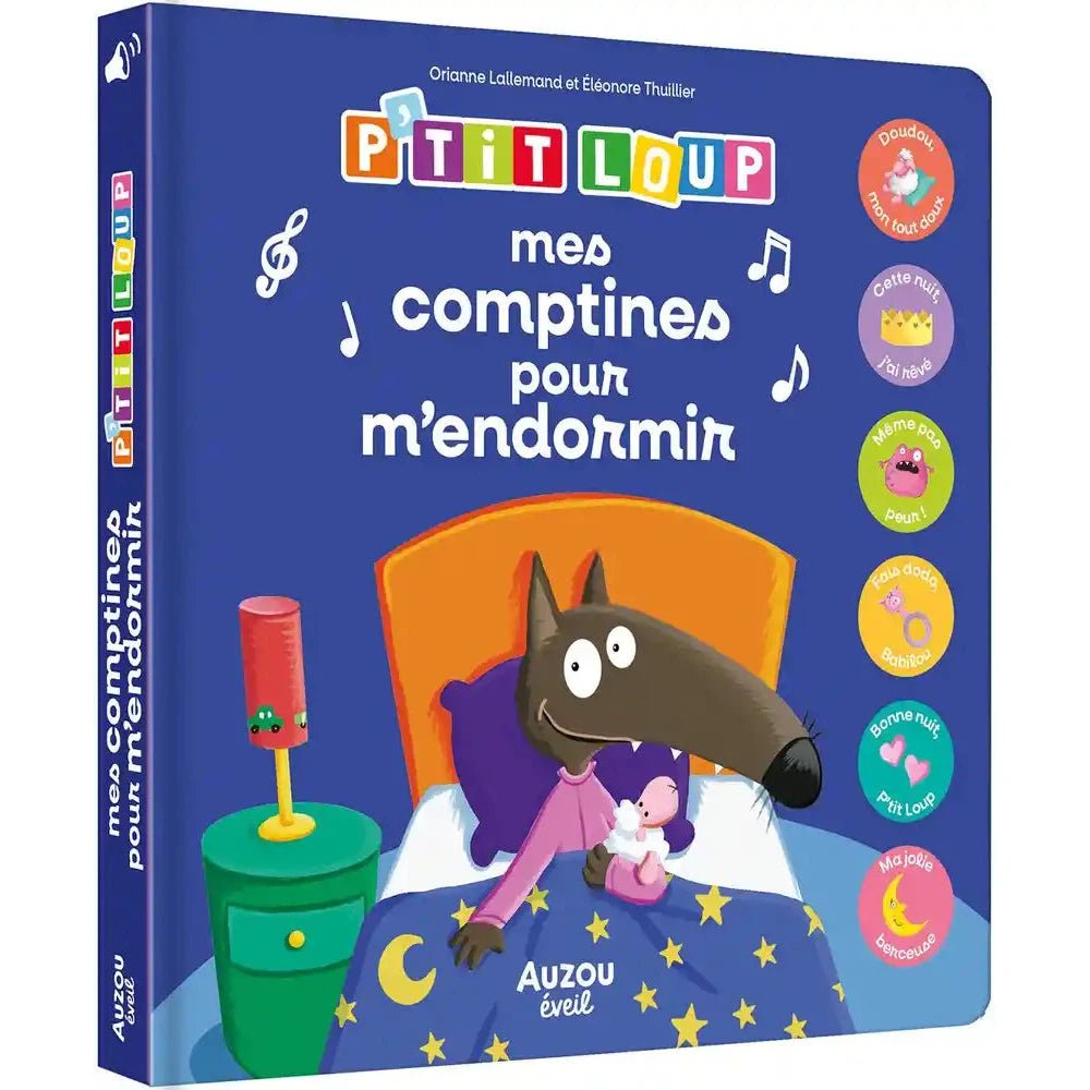 Mes comptines pour m'endormir avec P'tit Loup - Livres - Boutique LeoLudo - Auzou