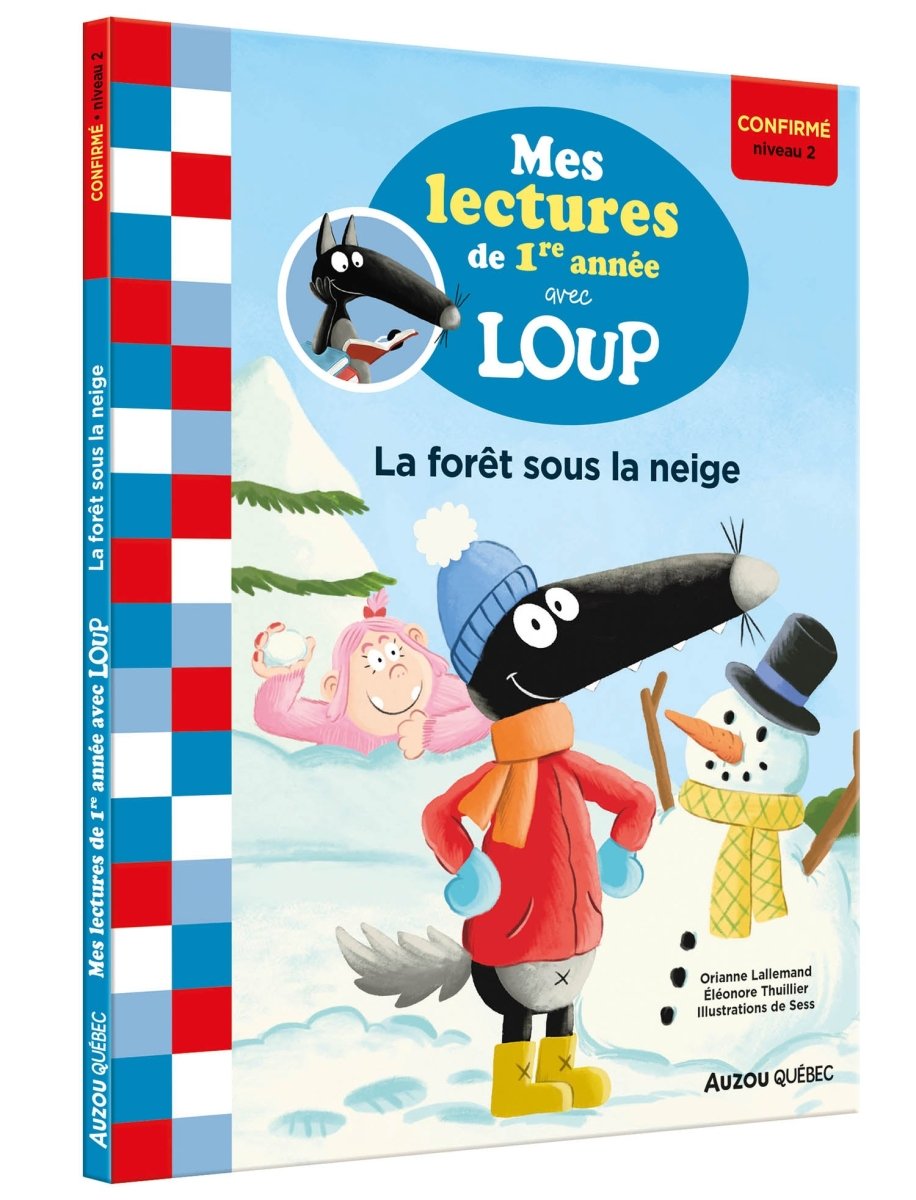 Mes lectures de 1re année avec Loup - La forêt sous la neige -Livres- Boutique LeoLudo-Auzou