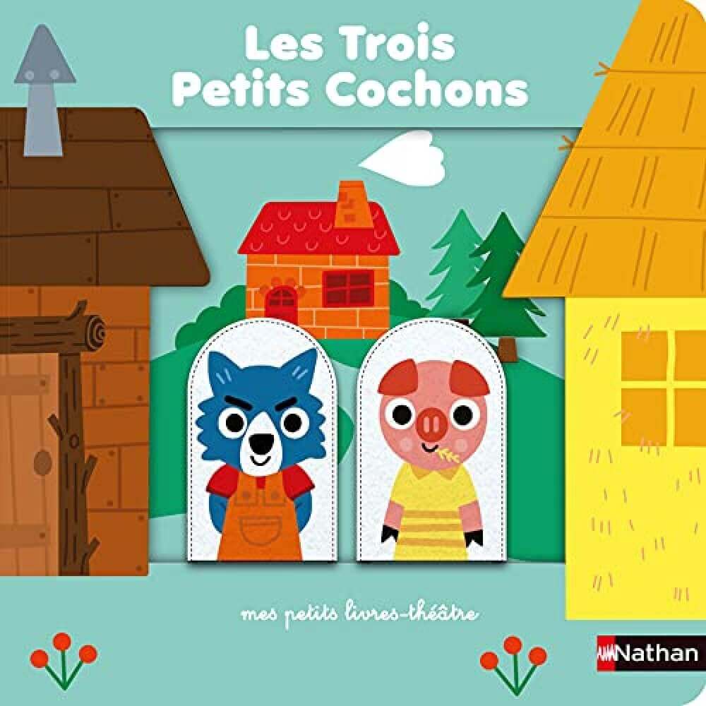 Mes petits livres-théâtre - Les trois petits cochons-Nathan-Boutique LeoLudo