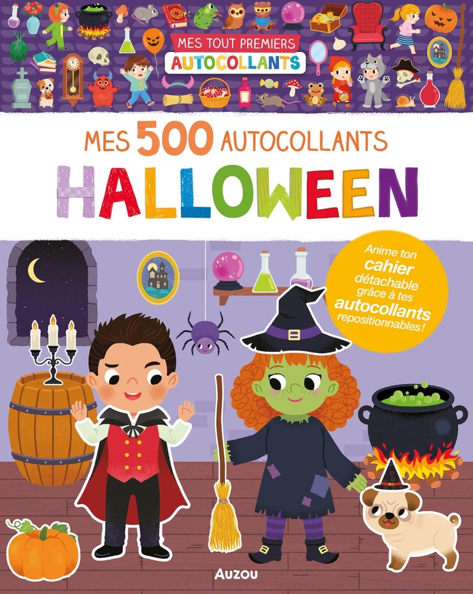 Mes tout premiers autocollants - 500 autocollants halloween -Cahiers d'activités- Boutique LeoLudo-Auzou