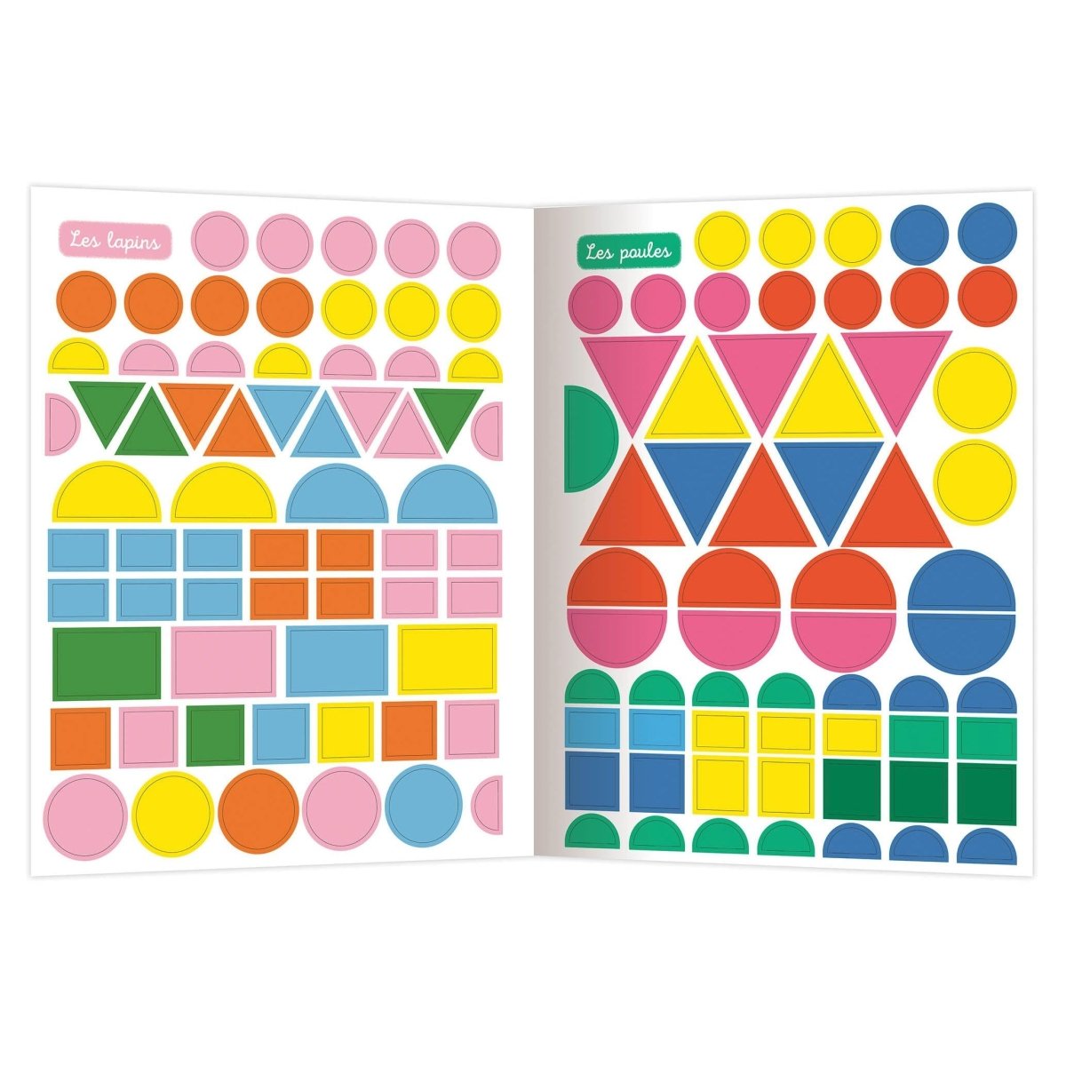 Mes tout premiers autocollants - 500 gommettes de formes Pâques - Cahiers d'activités - Boutique LeoLudo - Auzou