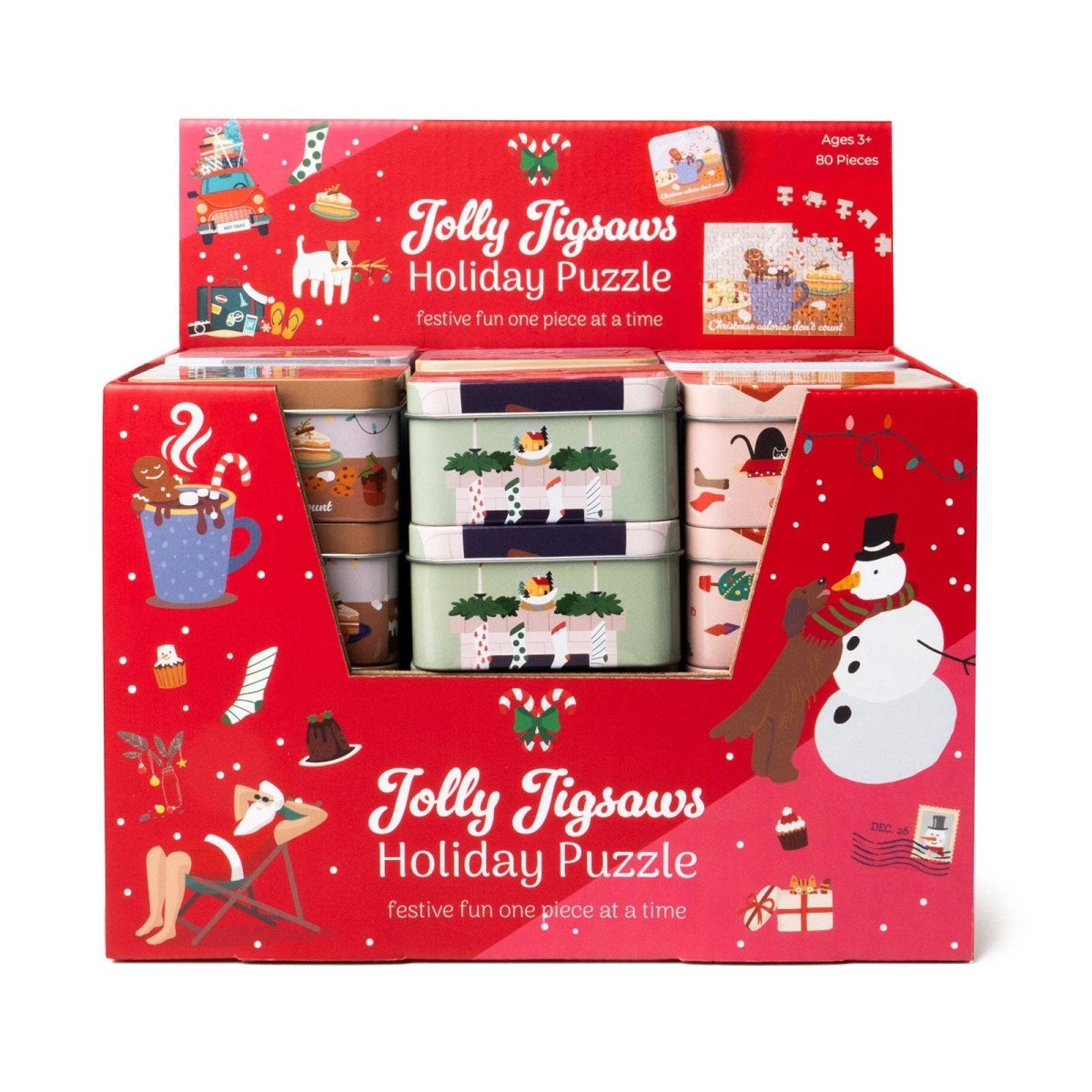 Mini casse-têtes des Fêtes (80 mcx) -Casse-têtes- Boutique LeoLudo-Canadian Gift Concept