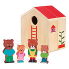 Mini maison bois: jeu manipulation dès 18 mois Figurines- Boutique LeoLudo