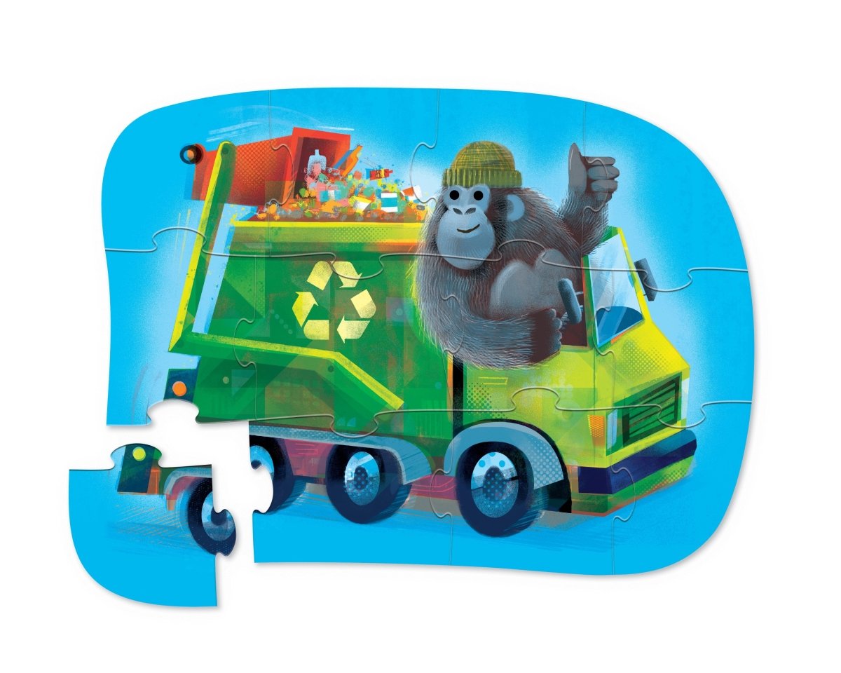 Mini puzzle 12 pièces – Go Gorilla! - Casse - têtes - Boutique LeoLudo - Crocodile Creek