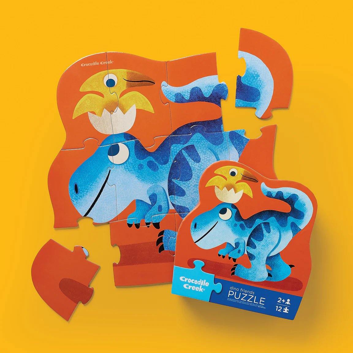 Mini Puzzle - Amis dinosaures (12 pcs) - Casse - têtes - Boutique LeoLudo - Crocodile Creek