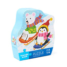 Mini puzzle - Amis en traîneau (12 pcs) -Casse-têtes- Boutique LeoLudo-Crocodile Creek