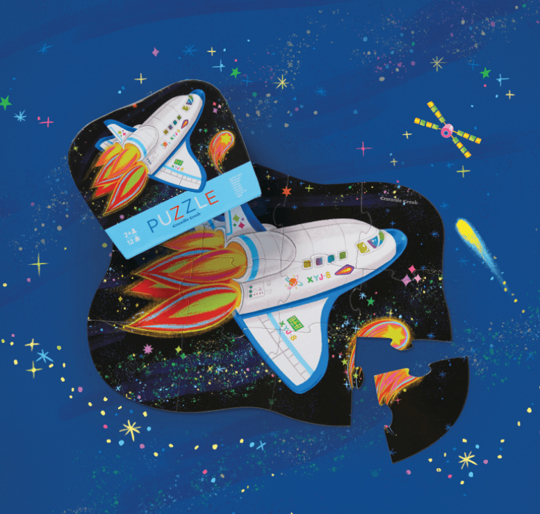 Mini Puzzle - Blast Off (12 pcs) - Casse - têtes - Boutique LeoLudo - Crocodile Creek