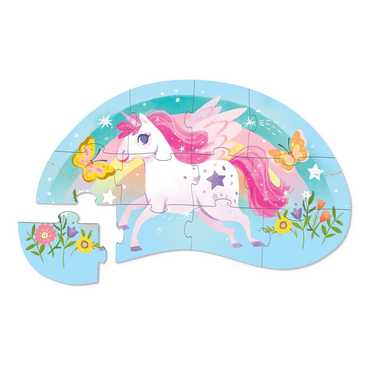 Mini Puzzle - Douce licorne (12 pcs) - Casse - têtes - Boutique LeoLudo - Crocodile Creek