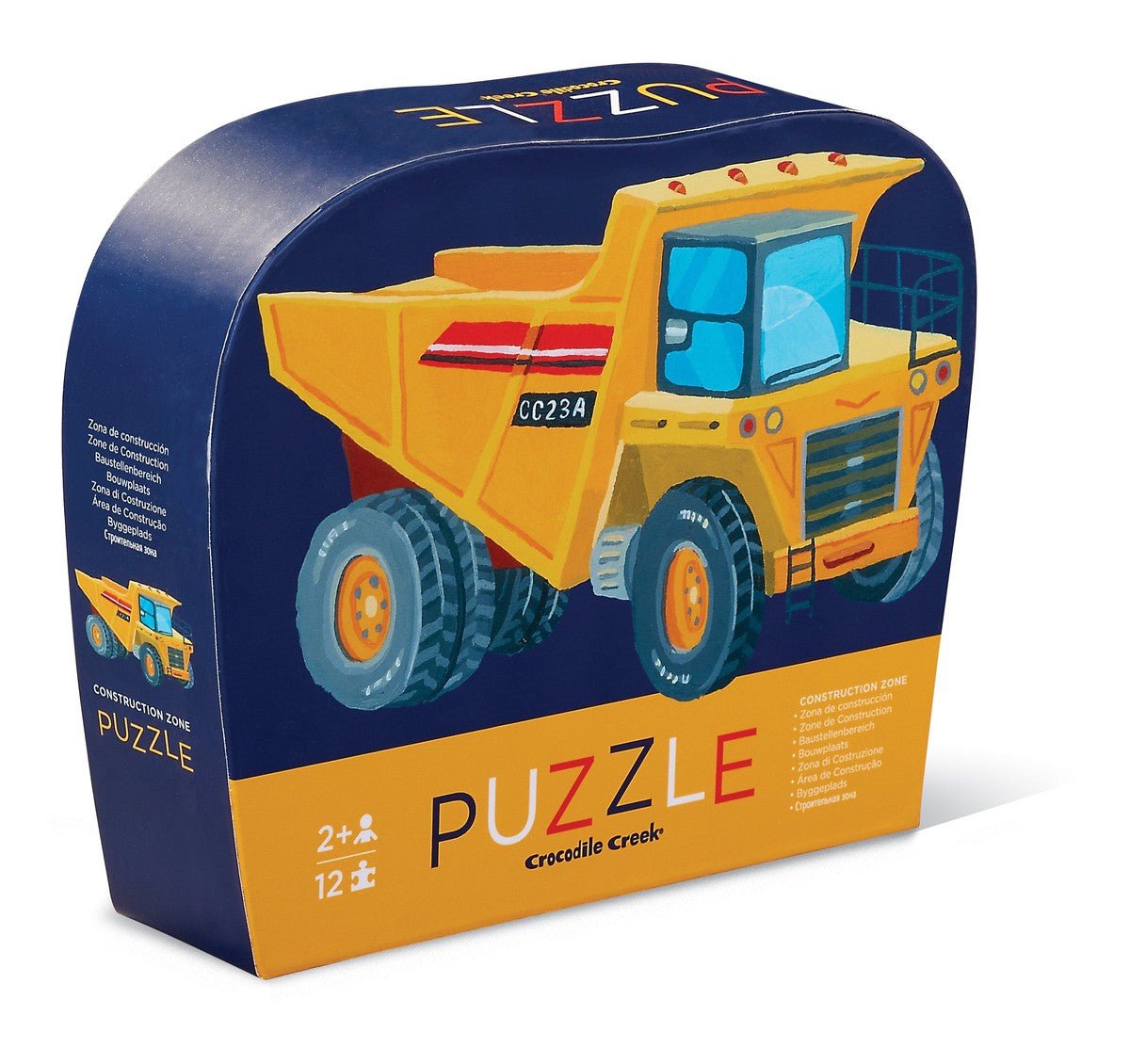 Mini Puzzle - Zone de construction (12 pcs) - Casse - têtes - Boutique LeoLudo - Crocodile Creek