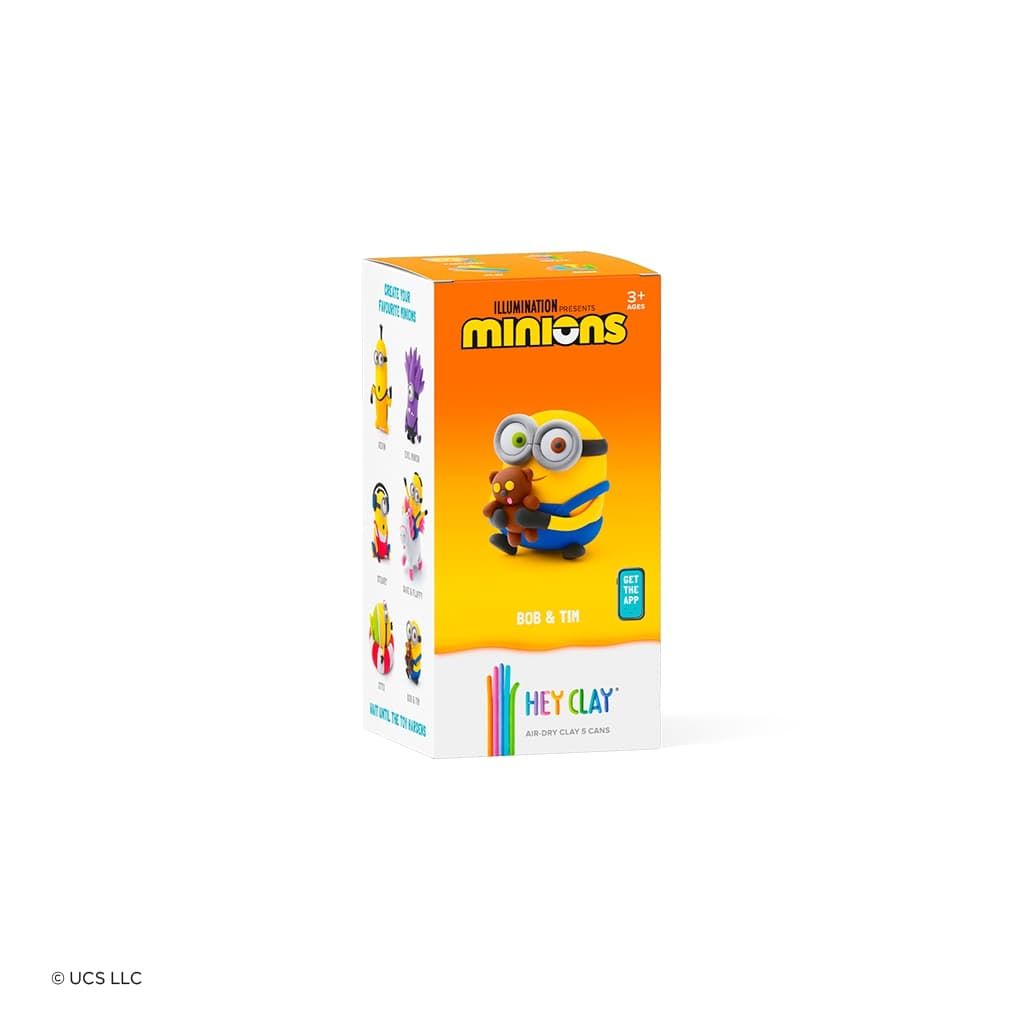 Minions Bob & Tim – Pâte à modeler créative (5 pots) - Art & bricolage - Boutique LeoLudo - Hey Clay