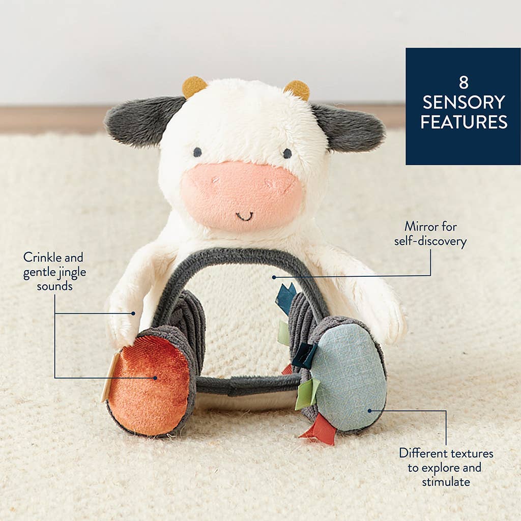 Miroir d’éveil sensoriel bébé – Itzy Bitzy Mirror™ Carmen la vache - Jouets d'éveil - Boutique LeoLudo - Itzy Ritzy Canada