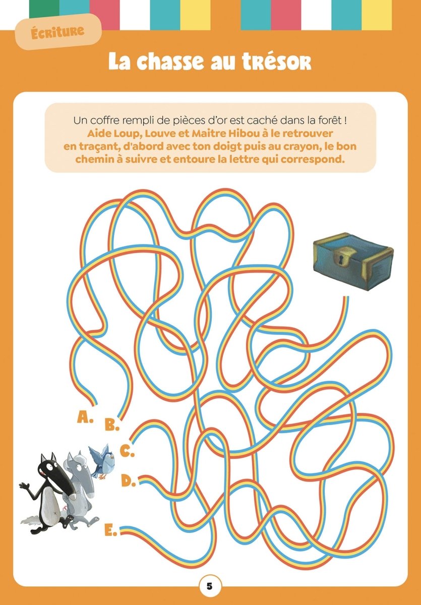 Mon bloc d'activités Loup – Maternelle -Cahiers d'activités- Boutique LeoLudo-Auzou
