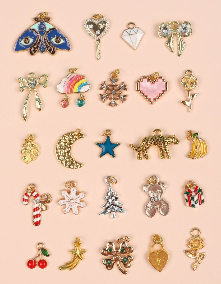 Mon calendrier de l'Avent bijoux - 24 charms à découvrir -Art & bricolage- Boutique LeoLudo-Auzou