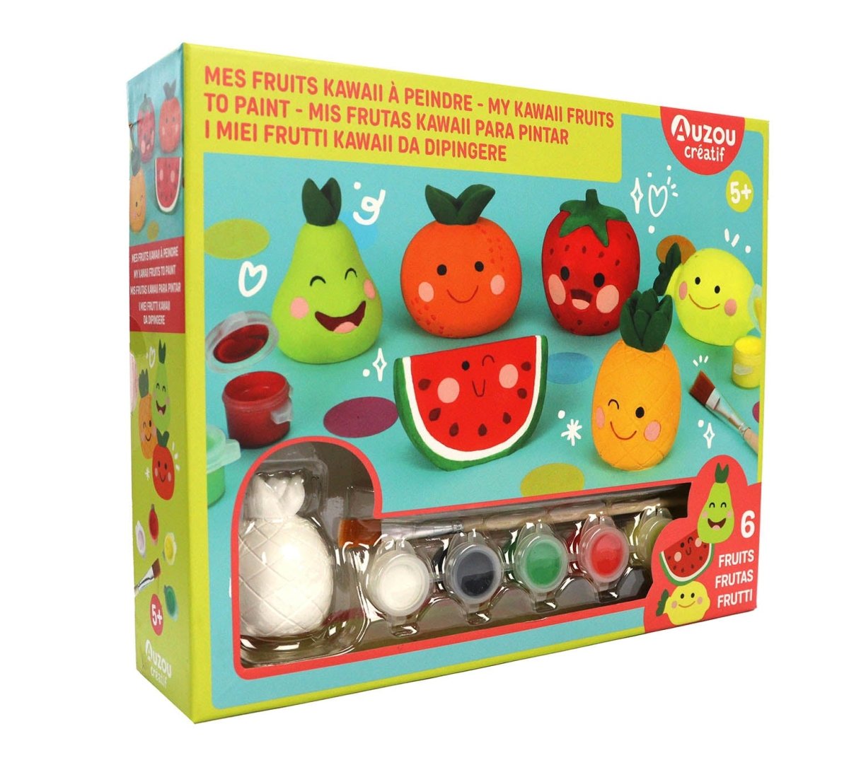 Mon coffret d'artiste - Mes fruits kawaii à peindre - Art & bricolage - Boutique LeoLudo - Auzou