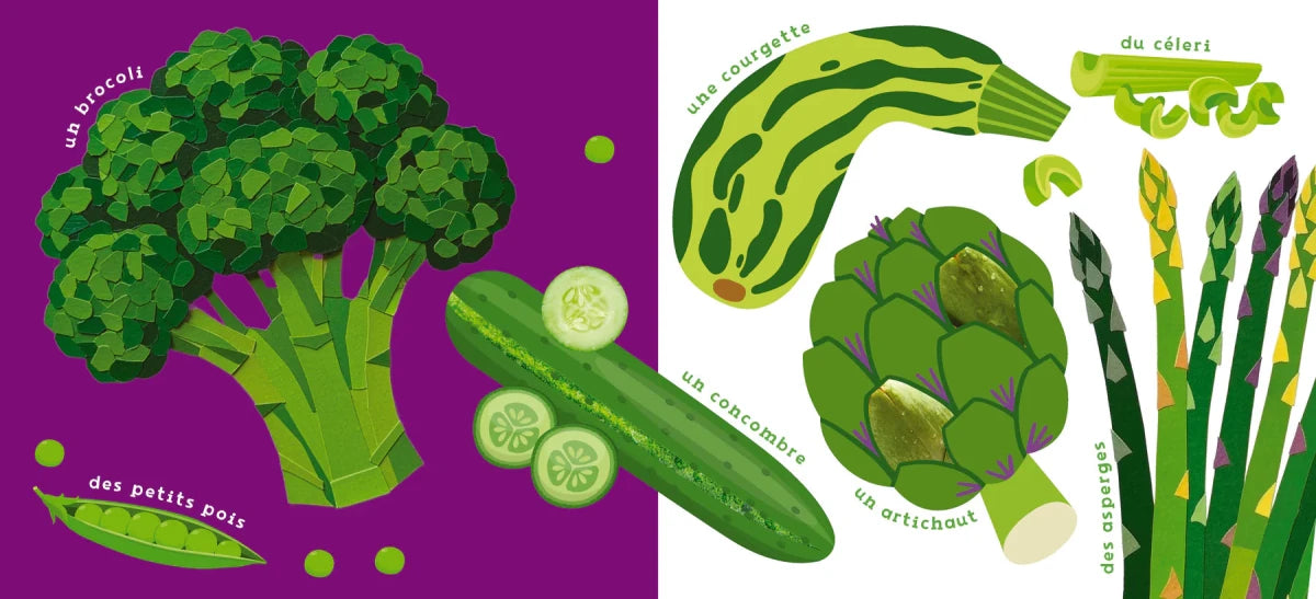 Mon petit livre à toucher : Fruits et légumes - Livres d'éveil - Boutique LeoLudo - Petits Génies
