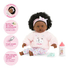 Mon Premier Poupon – Bébé Calin Caroline avec cheveux 30 cm -Poupées- Boutique LeoLudo-Corolle