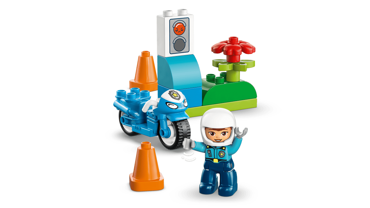 Moto de police bleue – LEGO DUPLO (11 pcs) - Ensembles de jeu - Boutique LeoLudo - LEGO