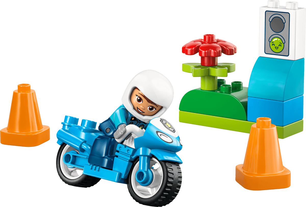 Moto de police bleue – LEGO DUPLO (11 pcs) - Ensembles de jeu - Boutique LeoLudo - LEGO