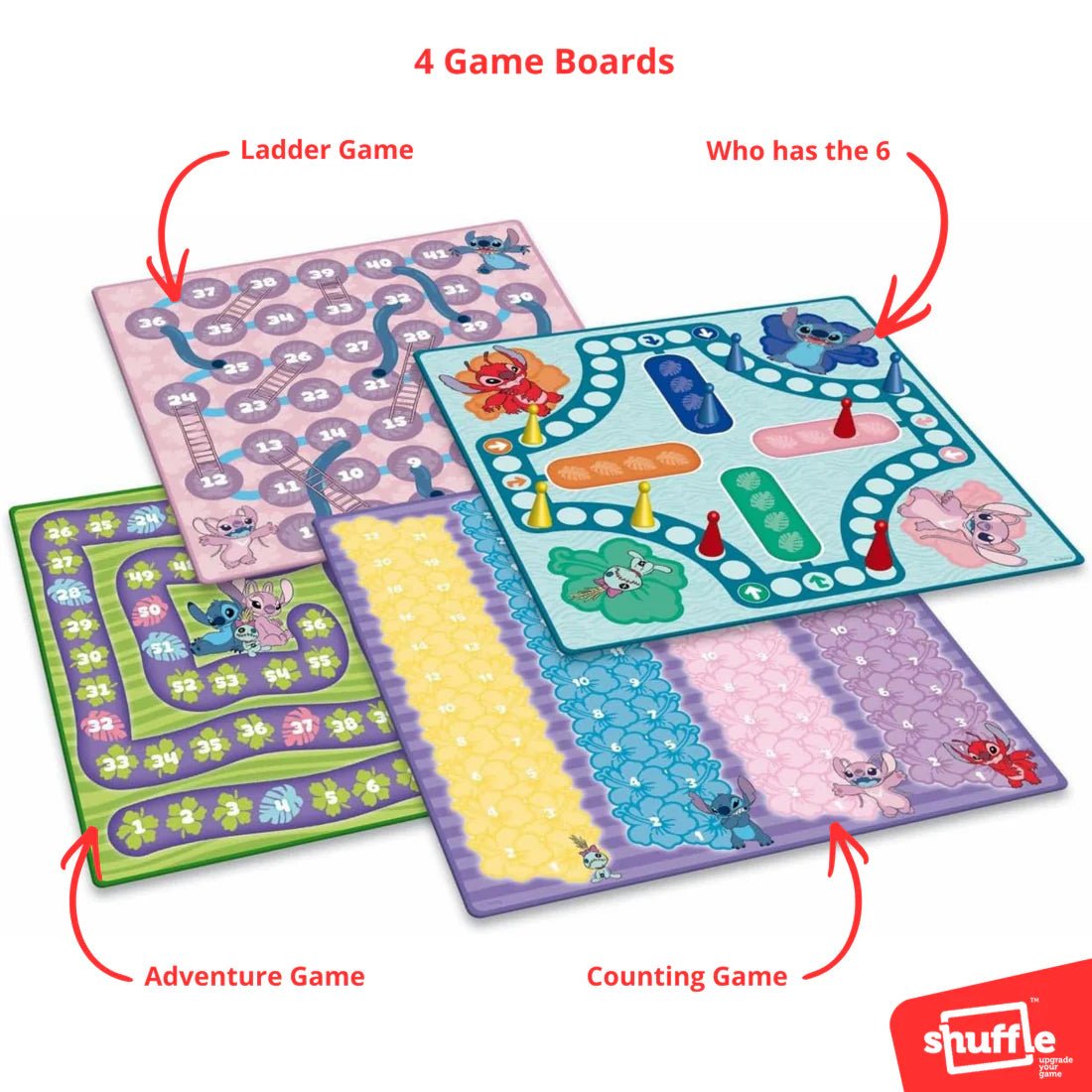 Multijeux - Stitch - Jeux de société - Boutique LeoLudo - Shuffle