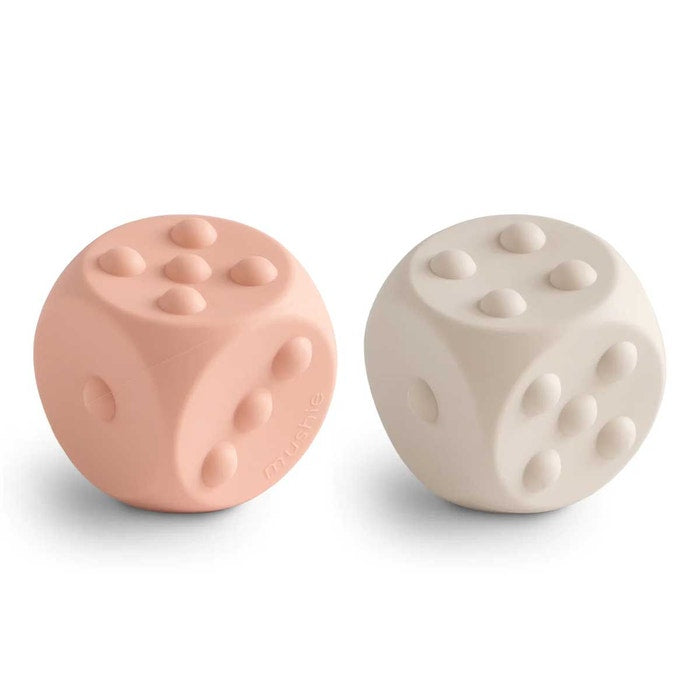 Jouets sensoriels - Cubes (2) presse-dés-Mushie-Boutique LeoLudo