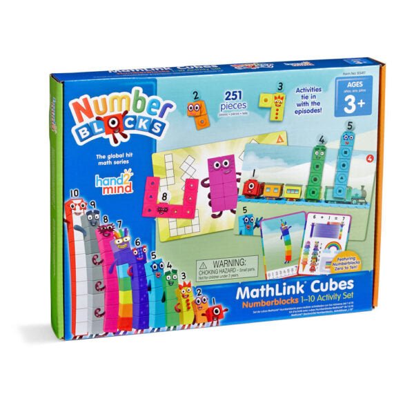 Numberblocks MathLink Cubes 1 - 10 – Ensemble d’activités mathématiques (anglais) - Jeux éducatifs - Boutique LeoLudo - hand2mind