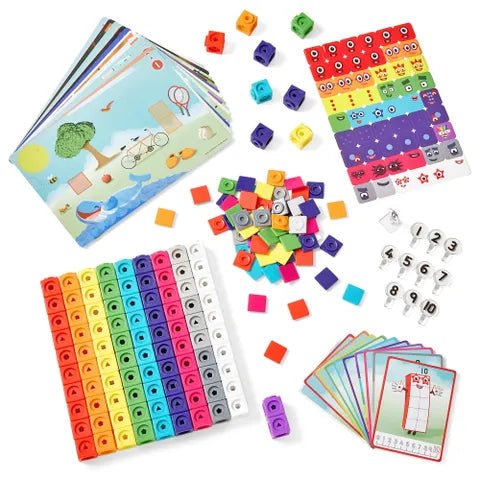 Numberblocks MathLink Cubes 1 - 10 – Ensemble d’activités mathématiques (anglais) - Jeux éducatifs - Boutique LeoLudo - hand2mind