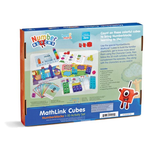 Numberblocks MathLink Cubes 1 - 10 – Ensemble d’activités mathématiques (anglais) - Jeux éducatifs - Boutique LeoLudo - hand2mind