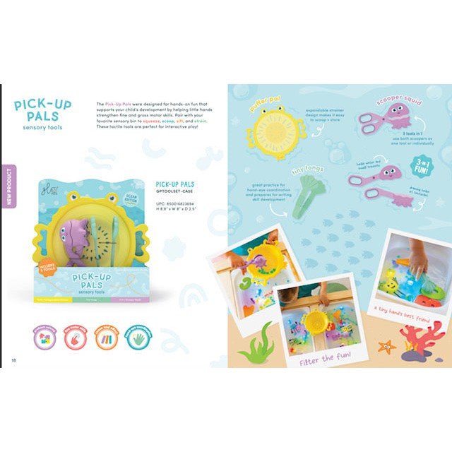 Outils de jeu sensoriel Pick Up Pals - Jeux de motricité fine - Boutique LeoLudo - Glo Pals