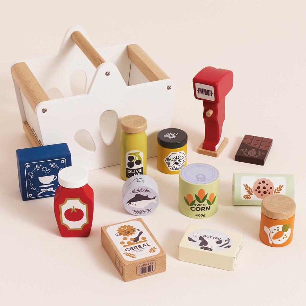 Panier d'épicerie complet et scanner Honeybake - Jouets d'imitation - Boutique LeoLudo - Le Toy Van