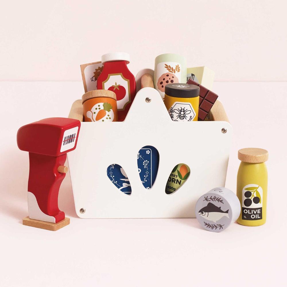 Panier d'épicerie complet et scanner Honeybake - Jouets d'imitation - Boutique LeoLudo - Le Toy Van