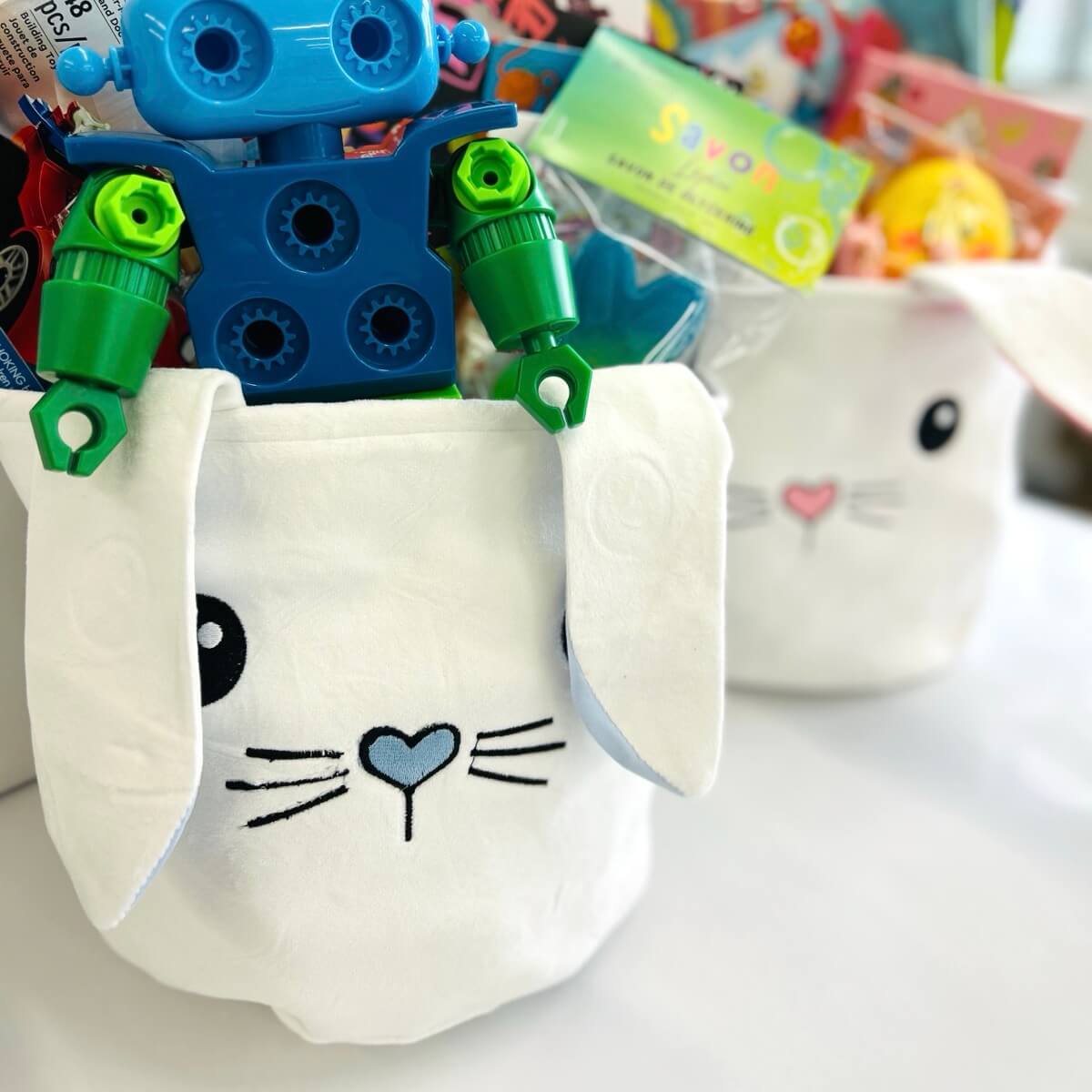 Panier lapin de Pâques (vide) - Rangement - Boutique LeoLudo - LeoLudo