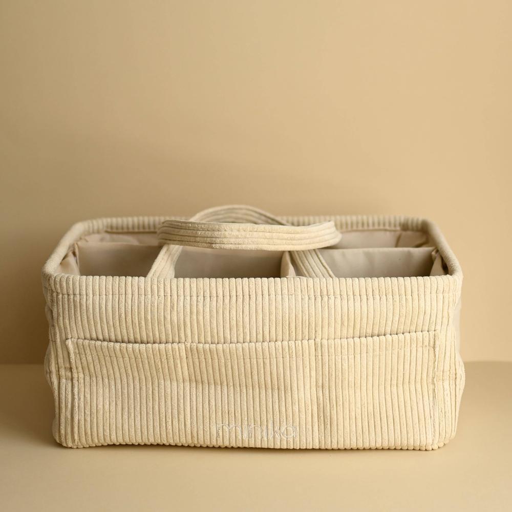 Panier organisateur de couches - Crème - Accessoires à langer - Boutique LeoLudo - Minika