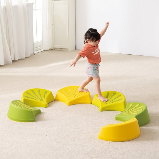 Parcours d’équilibre – Sloped Stones (6 pièces) - Jeu actif - Boutique LeoLudo - Weplay