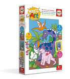 Peinture par numéros - 6 Dinosaures - Art & bricolage - Boutique LeoLudo - Educa