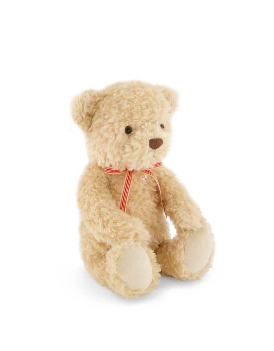 Peluche Arthur l'ours - Boucle à rayures rouges - Snuggle Bunnies - Peluches - Boutique LeoLudo - Snuggle Bunnies