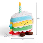Peluche sensorielle bébé – Gâteau d’anniversaire -Peluches- Boutique LeoLudo-Itzy Ritzy Canada