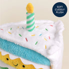 Peluche sensorielle bébé – Gâteau d’anniversaire -Peluches- Boutique LeoLudo-Itzy Ritzy Canada
