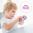 Perles sensorielles à emboîter – Jeu d’éveil tactile pour tout - petits - Jeux de motricité fine - Boutique LeoLudo - edushape