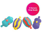 Perles sensorielles à emboîter – Jeu d’éveil tactile pour tout - petits - Jeux de motricité fine - Boutique LeoLudo - edushape