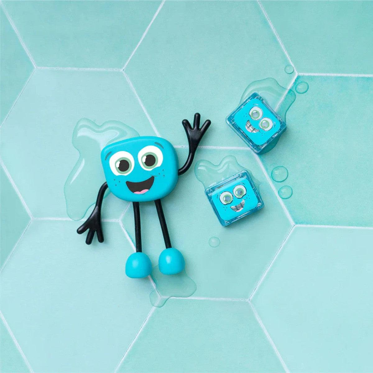 Personnage + cubes lumineux pour le bain Glo Pals - Blair (bleu) - Jouets de bain - Boutique LeoLudo - Glo Pals