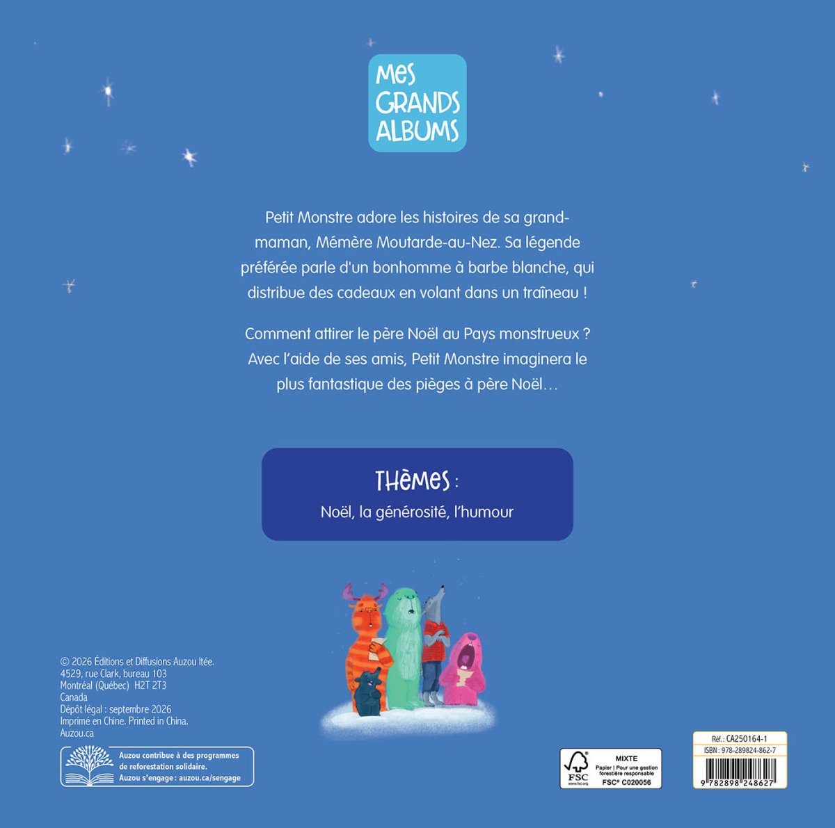 Petit monstre veut fêter Noël ! -Livres- Boutique LeoLudo-Auzou