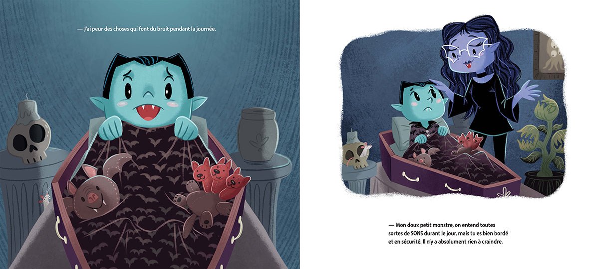 Petit vampire a peur de dormir -Livres- Boutique LeoLudo-Scholastic