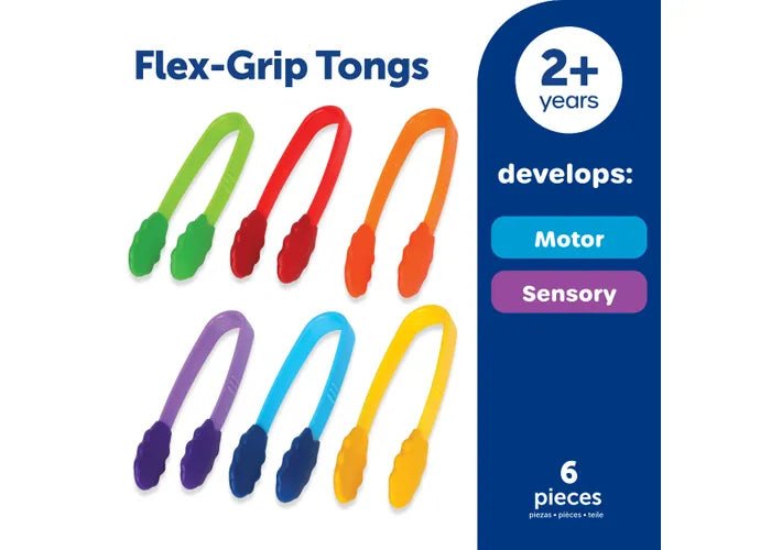 Pince de motricité fine Flex - Grip Tongs (ensemble de 6) - Jeux éducatifs - Boutique LeoLudo - Learning Resources
