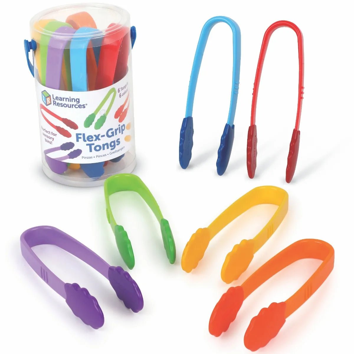 Pince de motricité fine Flex - Grip Tongs (ensemble de 6) - Jeux éducatifs - Boutique LeoLudo - Learning Resources