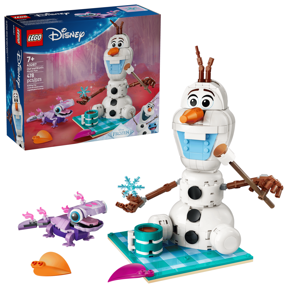 Pique - nique amusant d’Olaf et Bruni – LEGO Disney Frozen (478 pcs) - Jeux de construction - Boutique LeoLudo - LEGO