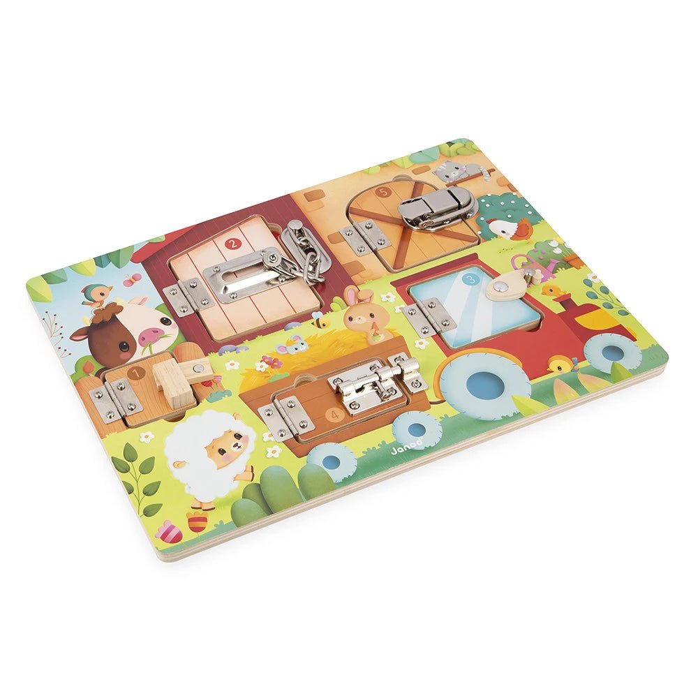 Planche à verrous - La ferme - Casse - têtes - Boutique LeoLudo - Janod